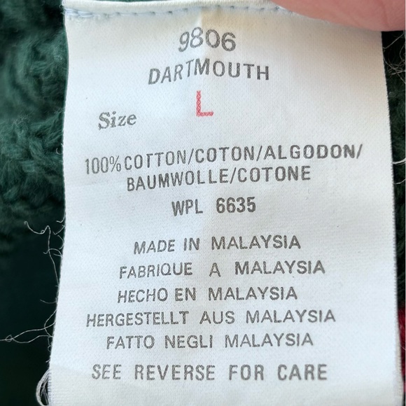 Woolrich Men’s Chunky Sweater Leather‎ Buttons Size Large - Picture 6 of 9